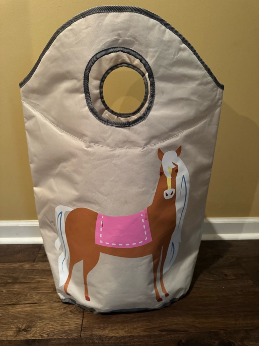 Wildkin Kids Collapsible Laundry Hamper with A Horse Design and Handles